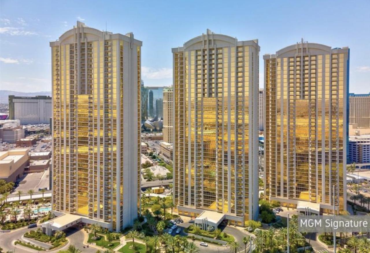 Balcony Full Strip View Suite Mgm Signature Free Valet Las Vegas Zewnętrze zdjęcie